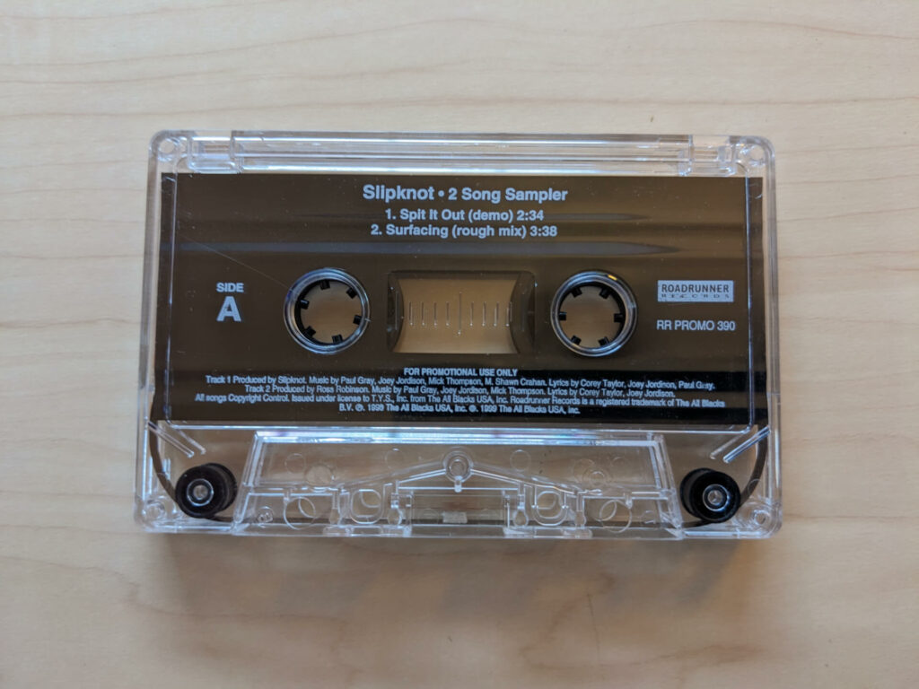 1999 Slipknot Sampler Cassette
